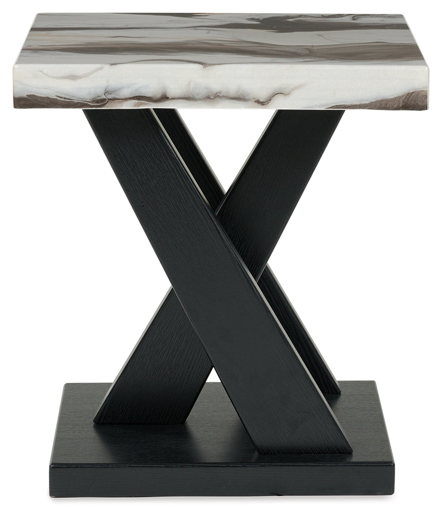Cendill coffee table side profile with caster wheels