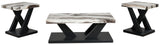 Cendill coffee table angled view showcasing casters