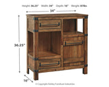 Dimension label for Roybeck Accent Cabinet