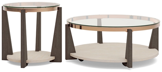 Frazwa multi-color coffee table angled view showing metal frame