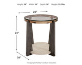 Frazwa coffee and end tables set side by side