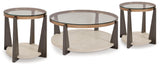 Frazwa coffee table side view highlighting metal frame