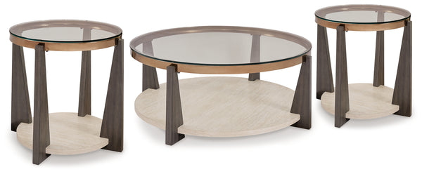 Frazwa coffee table side view highlighting metal frame