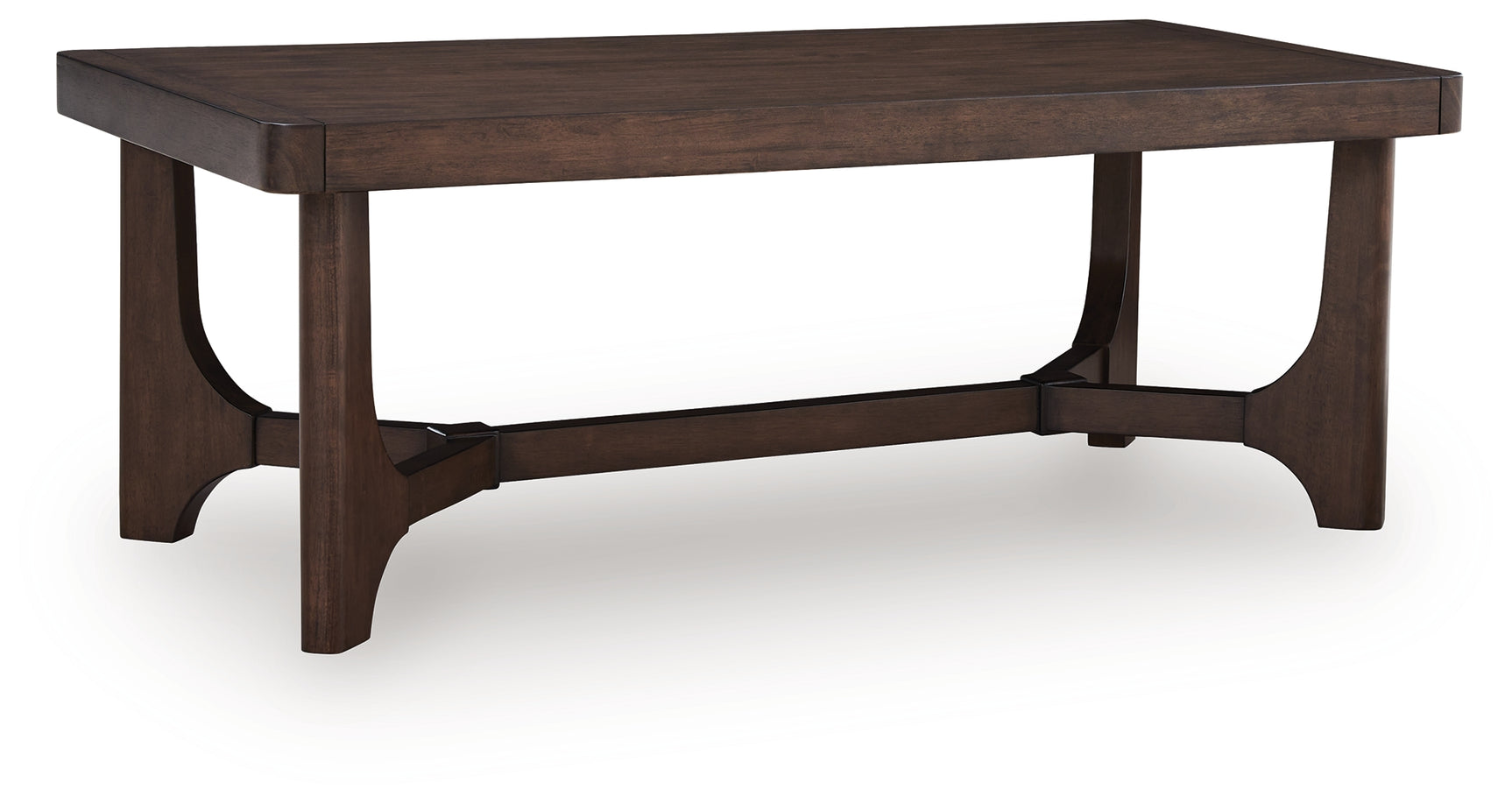 Korestone Dark Brown Oval Coffee Table