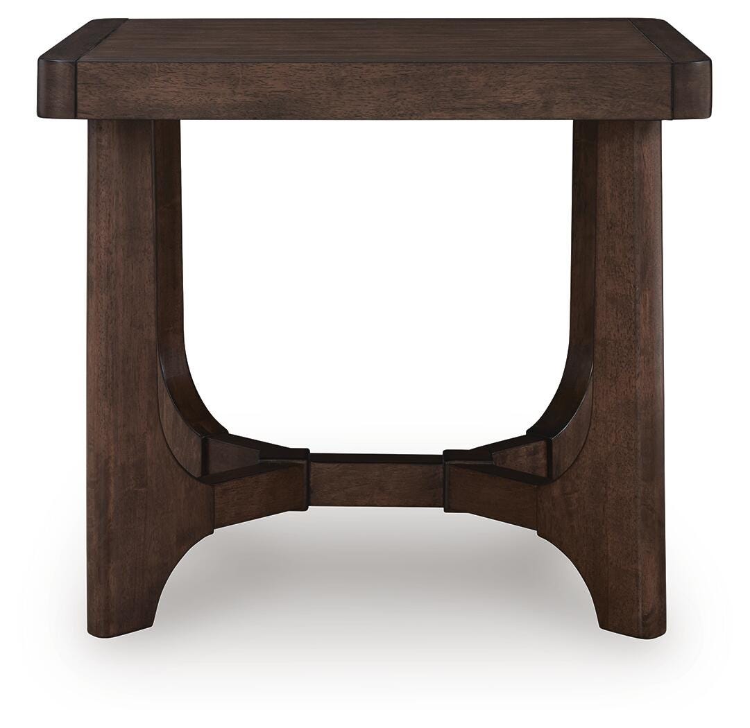 Korestone Dark Brown End Table view 3