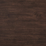 Close-up of Korestone sofa table dark brown finish