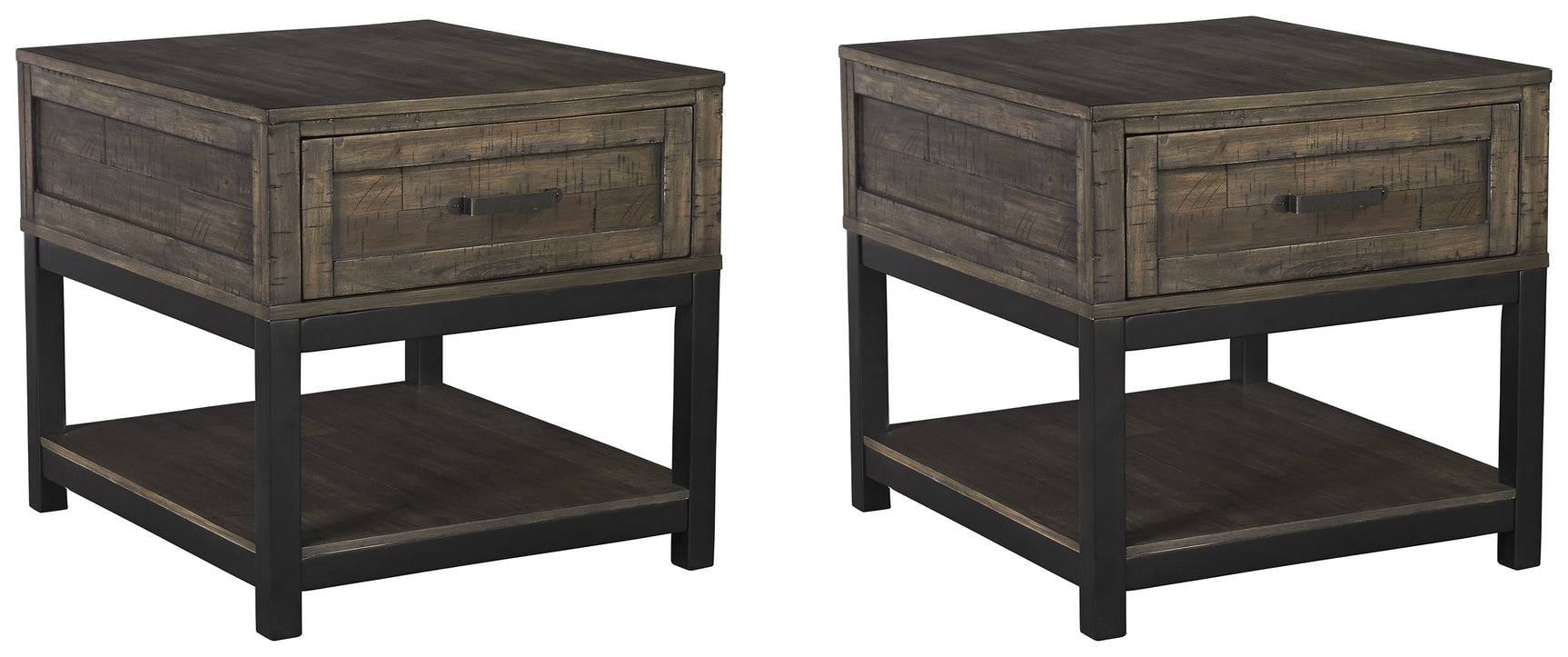 Johurst side view showing distressed finish