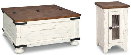 Wystfield coffee table top open showing lift storage