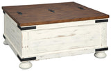 Wystfield coffee table side angle