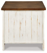 Wystfield End Table back view