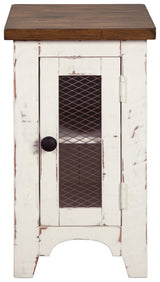 Wystfield Chairside End Table head-on front view