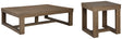 Cariton end table side view