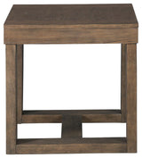 Cariton Gray End Table side view detail