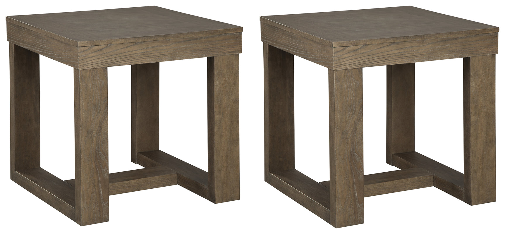 Cariton End Table angled side view