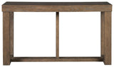 Cariton Gray sofa console table head-on view