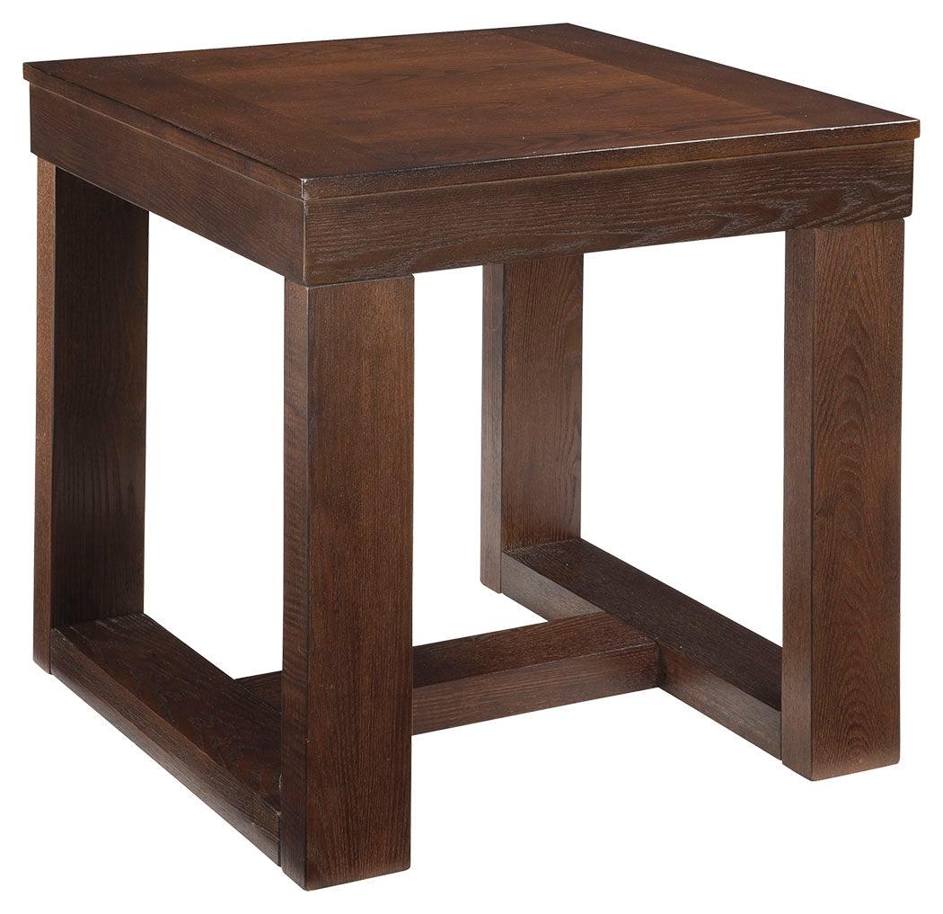 Watson Dark Brown End Table side angle