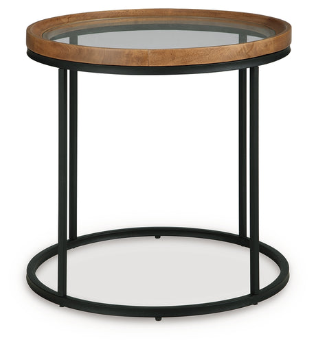 Noraluna End Table head-on view