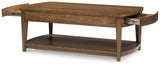 Burkbyer Brown Coffee Table head-on view