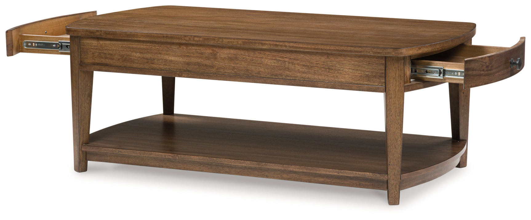 Burkbyer Brown Coffee Table head-on view