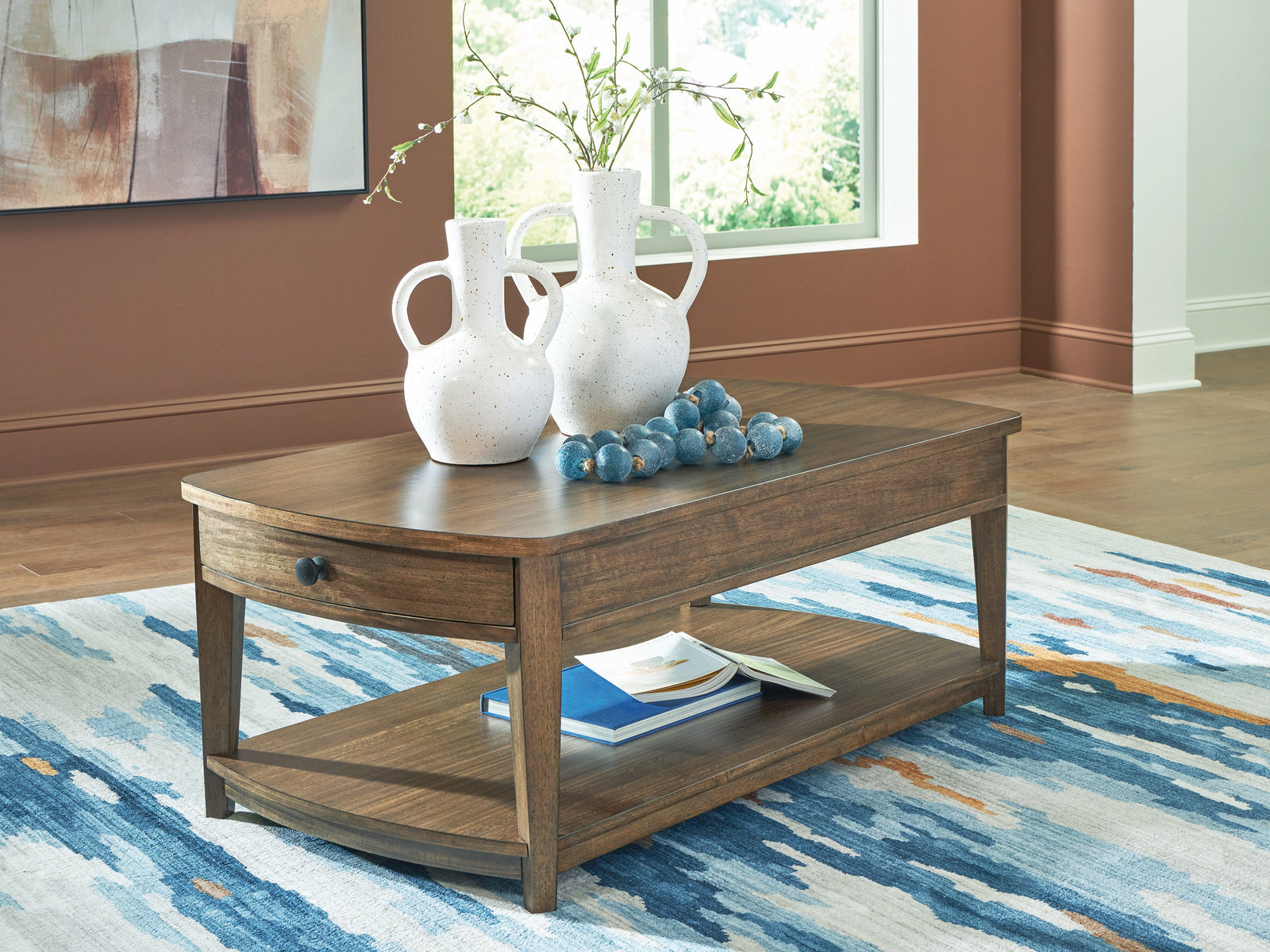 Burkbyer Brown Coffee Table