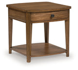 Burkbyer Brown End Table