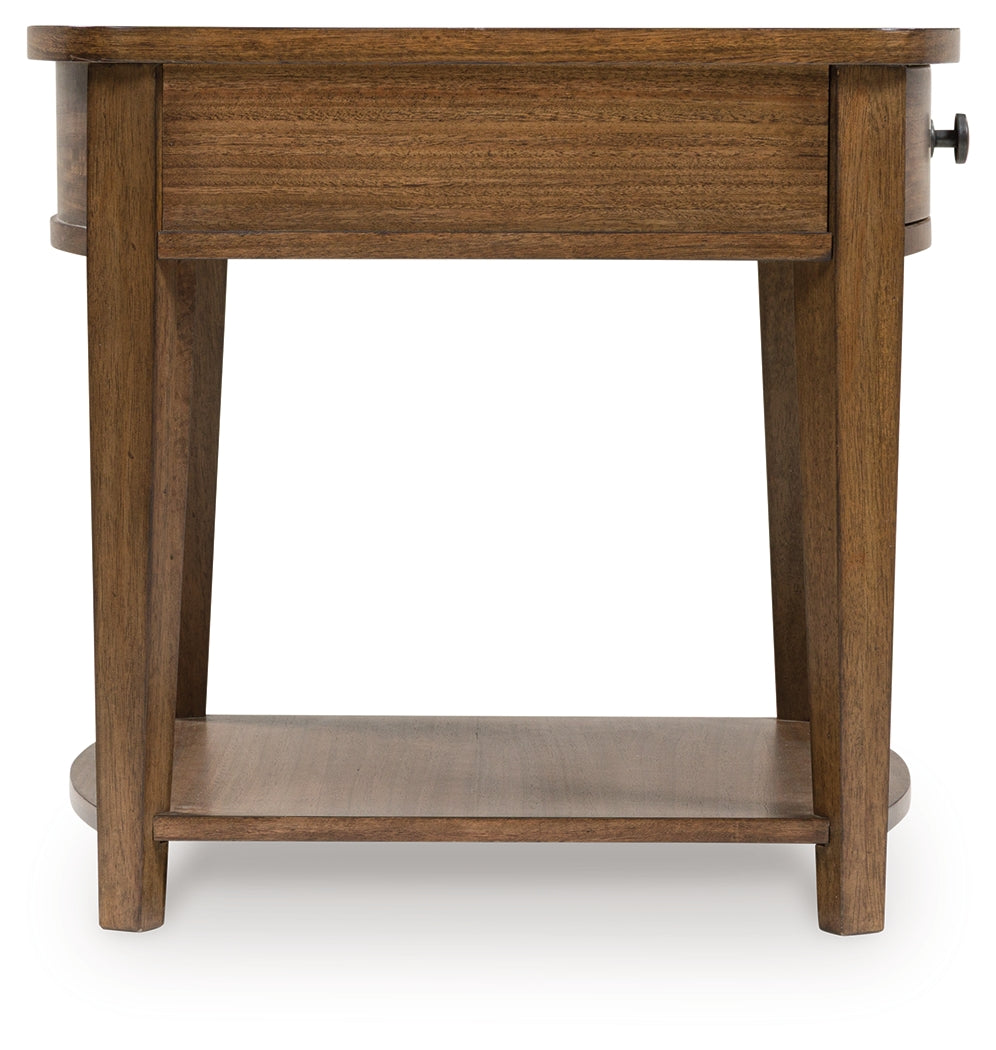 Burkbyer Brown End Table