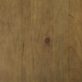 Close-up of burnished medium brown finish on Vandenmore end table