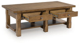 Vandenmore Coffee Table side angle with drawer open