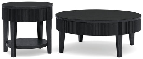 Marstream black coffee table angled shot