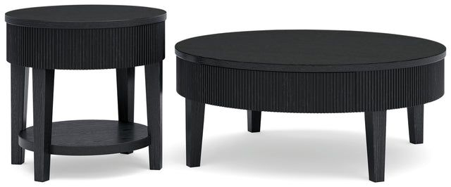 Marstream black coffee table angled shot