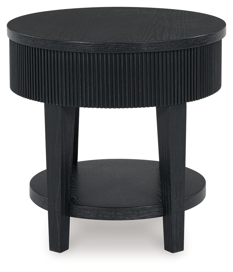 Marstream end table drawer detail