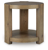 Flangren Light Brown End Table view 4