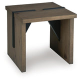 Kandinew Light Brown End Table angled view