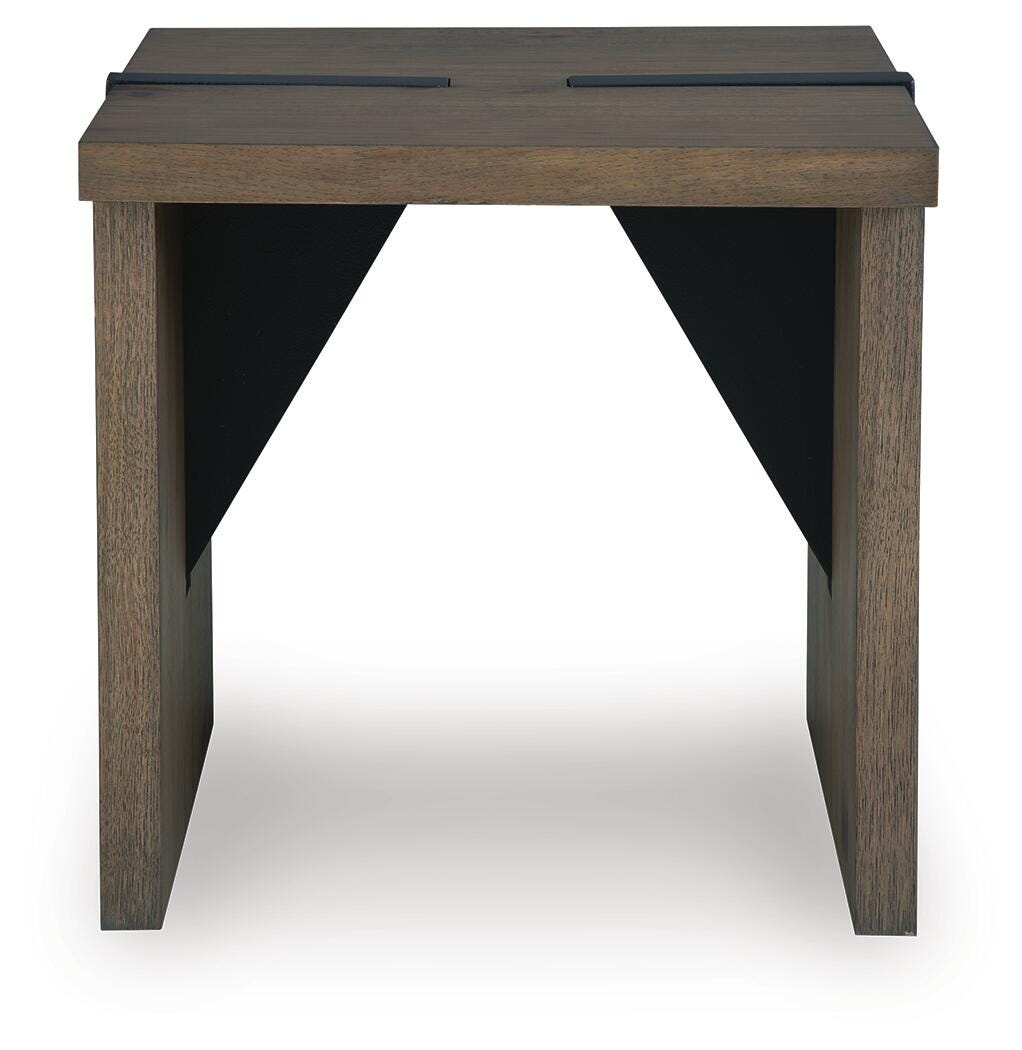 Kandinew Light Brown End Table view 4