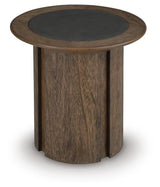Dontayne Warm Brown End Table angled view