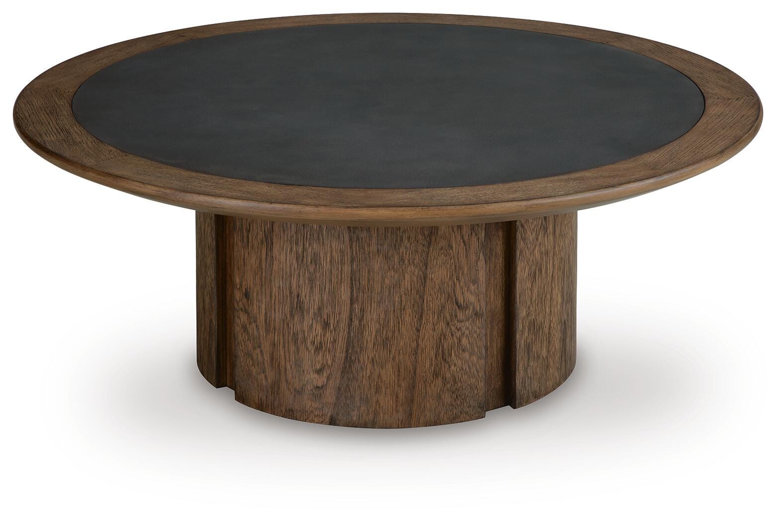 Dontayne Warm Brown Coffee Table angled view