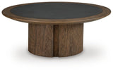 Dontayne Warm Brown Coffee Table view 4