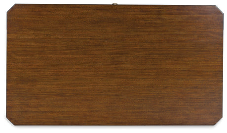 Top view of rectangular Trenmour coffee table