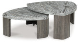 Surmour Coffee Table pivoting lower table extended side view