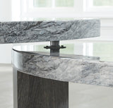 Detail of caster wheels under Surmour Coffee Table leg