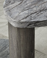 Surmour end table angled view showing contemporary design
