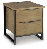 Montia Light Brown End Table from Decor Furniture