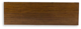 Sturlayne brown flip top sofa table top closed view
