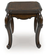 Side profile angle of Maylee end table