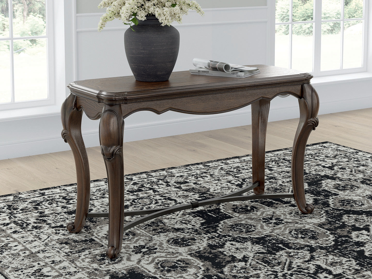 Maylee Sofa Table top surface closeup
