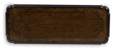 Maylee Traditional Dark Brown Sofa Table front view