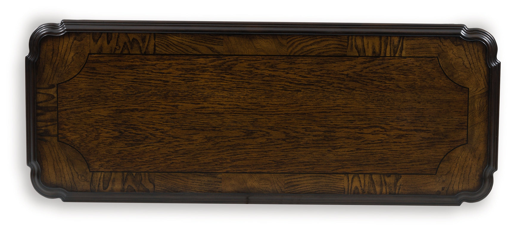 Maylee Traditional Dark Brown Sofa Table front view