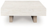 Close-up showing textured wood grain finish