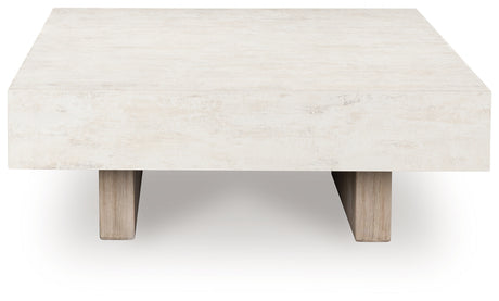 Close-up showing textured wood grain finish