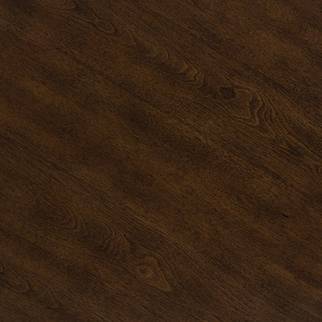 Close-up of Frallyn coffee table dark brown finish detail